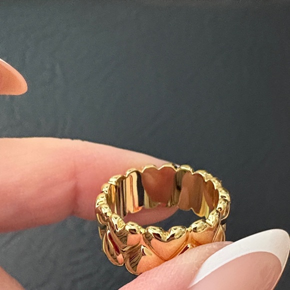 Gorjana Lou Heart Statement Ring Size 7 - Picture 4 of 8